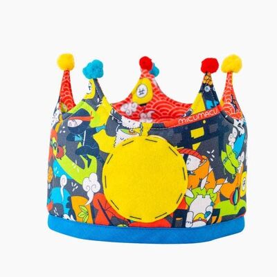 Corona cumpleaños reversible japan lovers gris