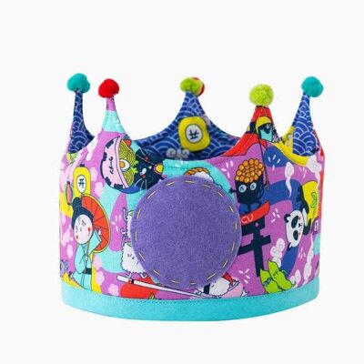 Corona cumpleaños reversible japan lovers lila