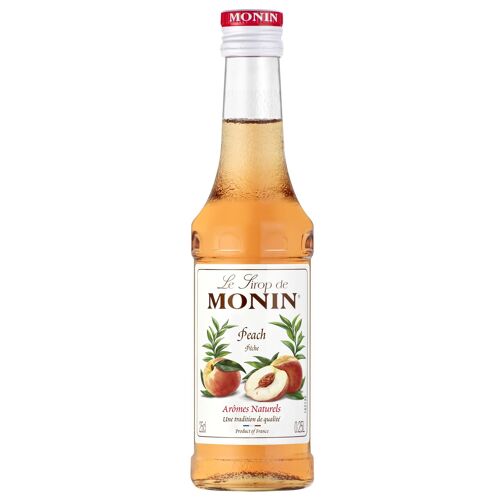 Sirop de Pêche MONIN pour cocktail ou limonade - Arômes naturels - 25cl