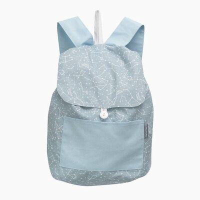 Mochila con solapa constelación blue grey - Pequeña