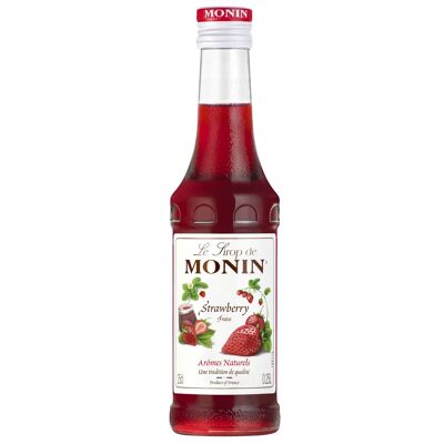 MONIN Erdbeersirup für Cocktails und Limonade – Natürliche Aromen – 25cl