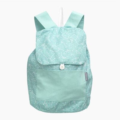 Mochila con solapa constelación mint - Pequeña