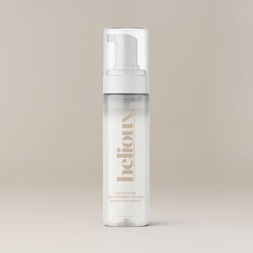 HELIOUX® CLEAR GLOW SELF TANNING MOUSSE LIGHT
