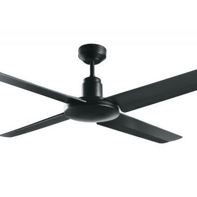 BAYSIDE - Nautilus, ceiling fan without light with IP55 protection, black