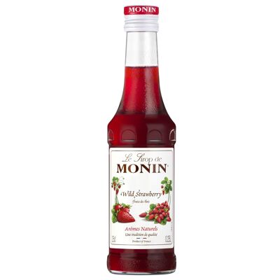 MONIN Sciroppo di Fragole di bosco per cocktail e limonate - Aromi naturali - 25cl