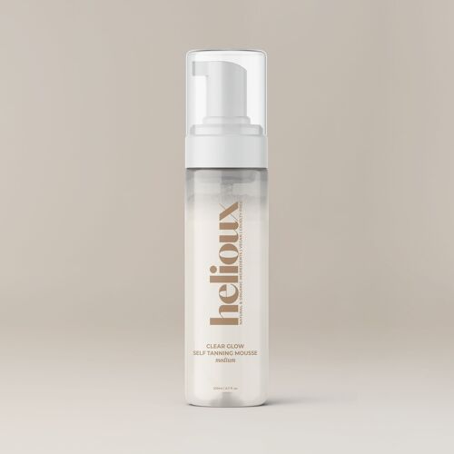 HELIOUX® CLEAR GLOW SELF TANNING MOUSSE MEDIUM