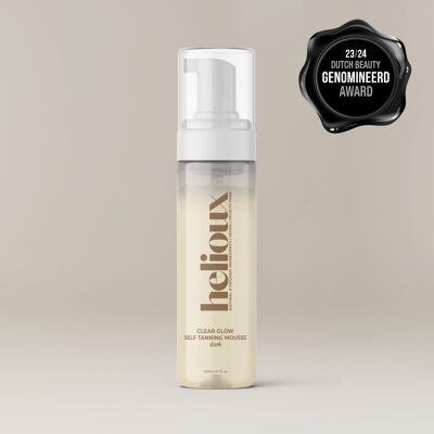 HELIOUX® CLEAR GLOW MOUSSE AUTOBRONCEADOR OSCURO