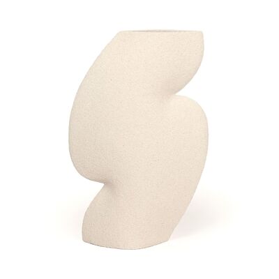 JARRON DE CERAMICA 'ELLIPSE N°3 - BLANCO'