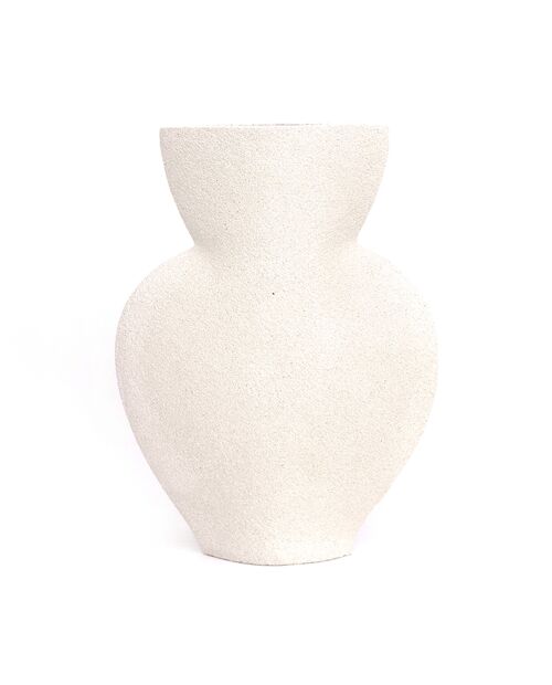 VASE EN CERAMIQUE 'AMPHORA - BLANC'