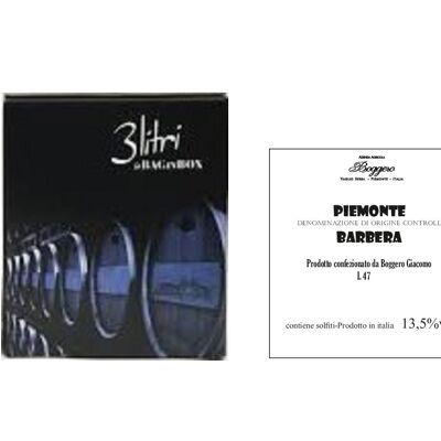 Piemonte Barbera "14" Bag in box 3 L 13,5 % vol.