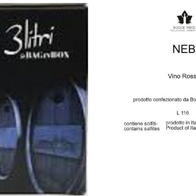Vino Rosso "Neb" Nebbiolo bolsa en caja 3 L