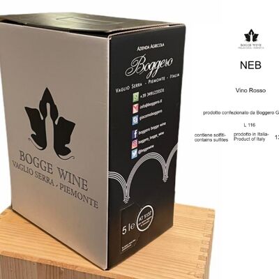 Vino Rosso "Neb" Nebbiolo Beutel im Karton 5 L