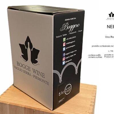 Vino Rosso "Neb" NebbioloSacco in box 5 L
