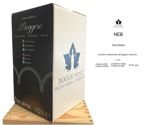 Vino Rosso "Neb" Nebbiolo bag in box 10 L