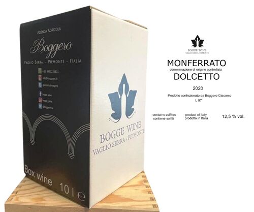 Monferrato Dolcetto Bag in box 10 L