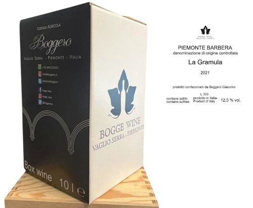 Piemonte Barbera "La Gramula" Bag in box 10 L 12,5 % vol.