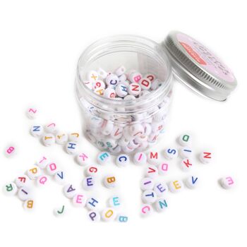Pot perles lettres – Multicolore (250091) 1