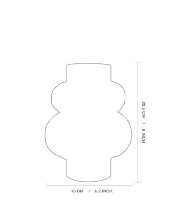 VASE EN CERAMIQUE 'TRIPLE MILLE-PATTES - NOIR' 4