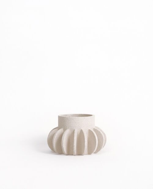 VASE EN CERAMIQUE 'SINGLE MILLE-PATTES N°1 - BLANC'