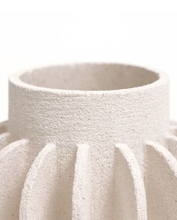 VASE EN CERAMIQUE 'SINGLE MILLE-PATTES N°1 - BLANC' 3