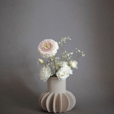 VASE EN CERAMIQUE 'SINGLE MILLE-PATTES N°2 - BLANC'