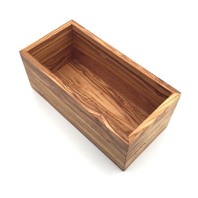 Container rectangular L. 25 cm Container Olive wood basket
