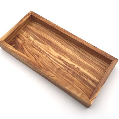 Rectangular shelf L. 25 cm Tray Top in olive wood
