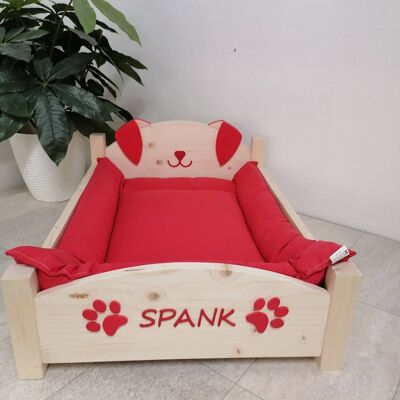 LIT AVEC COUSSIN POUR CHIENS - 50x35