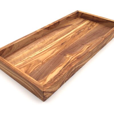 Rectangular shelf L. 37 cm Tray Top in olive wood