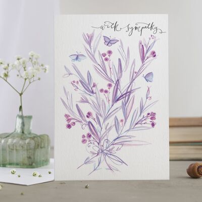 With Sympathy' (Bouquet) Card