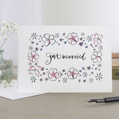 Just Married' (Flowers) Card