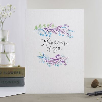 Thinking Of You' (Floral) Card