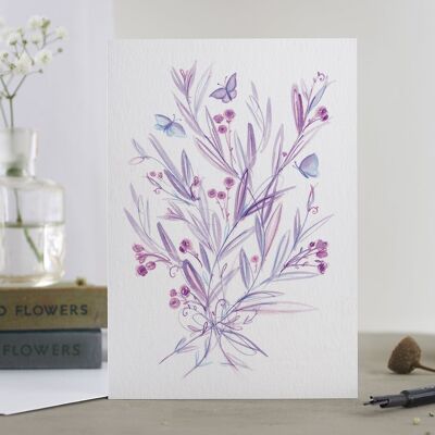 Mauve Bouquet' Card
