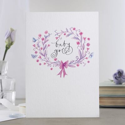 Baby Girl' (Pink Roses) Card