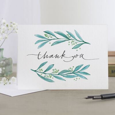 Thank You' (Leaves) Card
