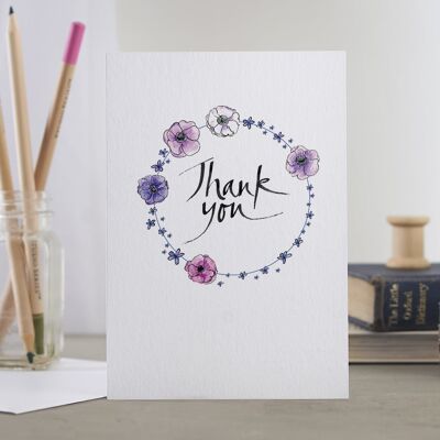 Thank You' (Anemone) Card