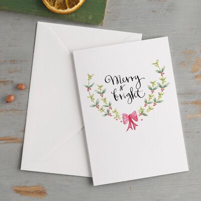 Merry & Bright' Christmas Card