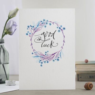 Good Luck' (Floral) Card