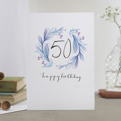 50 Happy Birthday!' Milestone Card