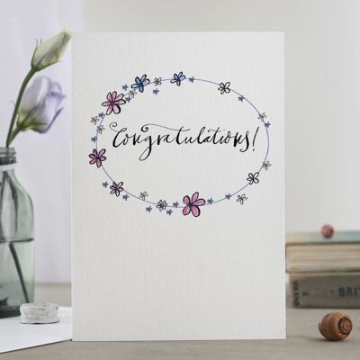 Congratulations!' (Floral) Card