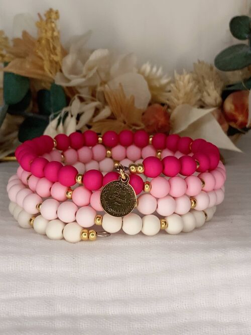 Bracelet “Georgette” – Hot Pink