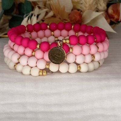 Bracelet “Georgette” – Hot Pink