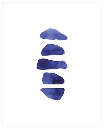 Équilibre - Impression d'Art Indigo - 12 x 16 (Art-prints 12x16)