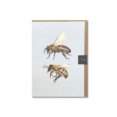 Dúo de abejas - Tarjetas de felicitación
