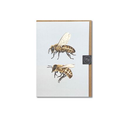 Duo d'abeilles - Carte de vœux