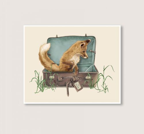 City Fox - Art Print - 10x8 (Art Print 10x8)