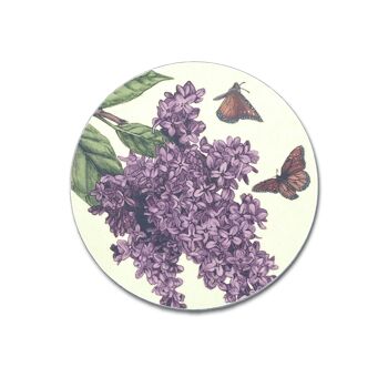 Sous-verre lilas 1