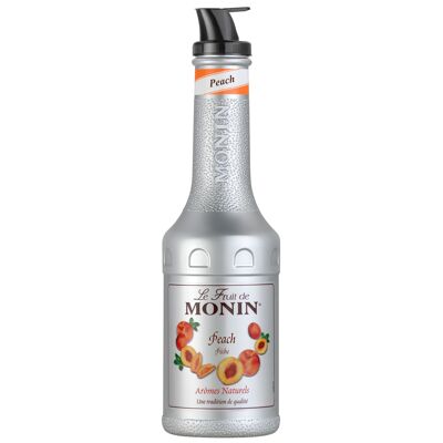 MONIN Pfirsichfrucht für Cocktails oder Smoothies – Natürliche Aromen – 1L