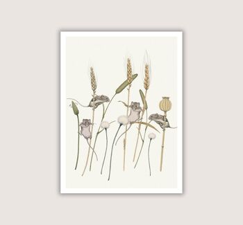 Meadow Trapeze - Reproduction d'Art - Crème - 12 x 16 (Art-prints 12x16)