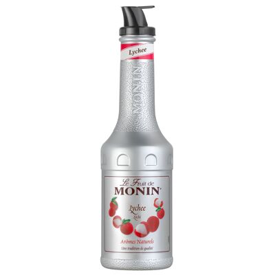 MONIN Litschifrucht für Cocktails oder Smoothies – Natürliche Aromen – 1 l